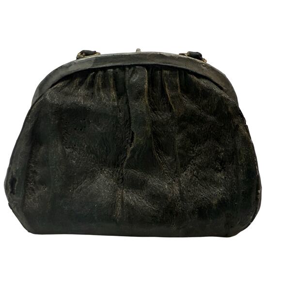 Vintage Heavy Resin Purse Décor Figurine – 5” Wide Handbag Sculpture - Picture 5 of 6